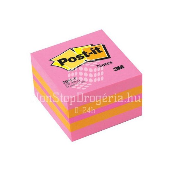 Post-it 2051P 51x51mm 400lap mini kocka pink