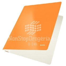 Gyorsfűző karton Leitz lakkfényű - narancssárga