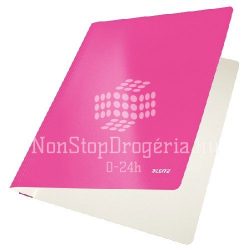 Gyorsfűző karton Leitz lakkfényű - rózsszín