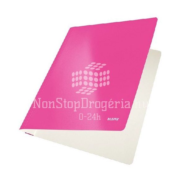 Gyorsfűző karton Leitz lakkfényű - rózsszín