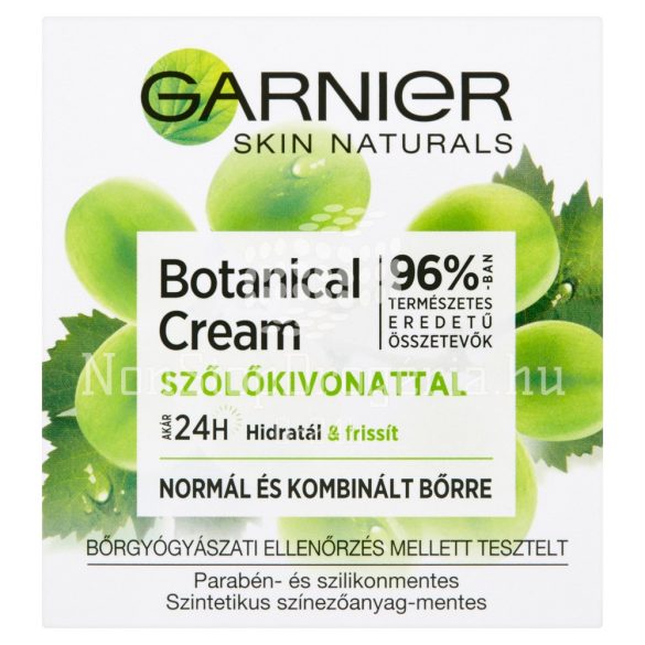 Garnier Skin Naturals Essentials hidratáló krém Szőlő kivonattal 50ml