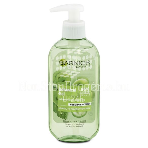 GARNIER Skin Naturals Botanical Arctisztító gél Szőlő Kivonattal 200 ml