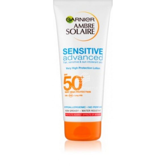 AMBRE SOLAIRE SPF50+ Sensitive Naptej tubusos 200 ml 