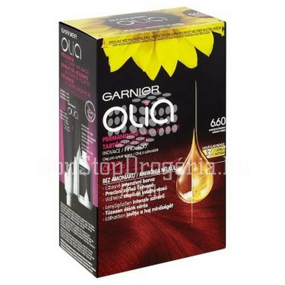 GARNIER Olia Tartós Hajfesték 6.60/6.6 Intenzív Vörös
