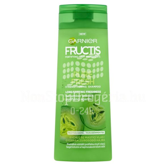 GARNIER Fructis Sampon 250 ml Pure Fresh Gyorsan Zsírosodó Hajra