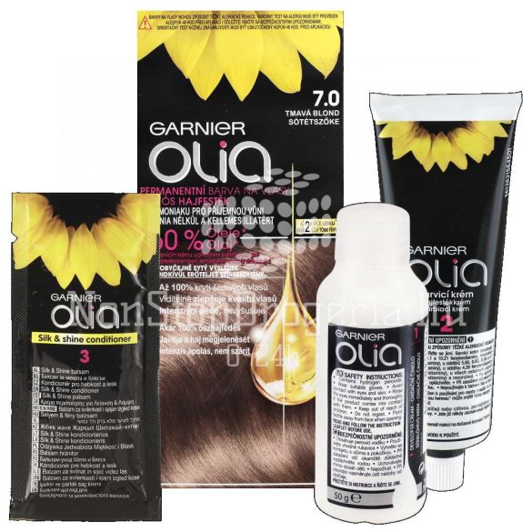 GARNIER Olia Tartós Hajfesték 7.0 Sötétszőke