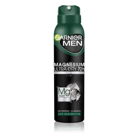 GARNIER MEN Mineral Deo Spray 150 ml Magnesium Ultra Dry 72h