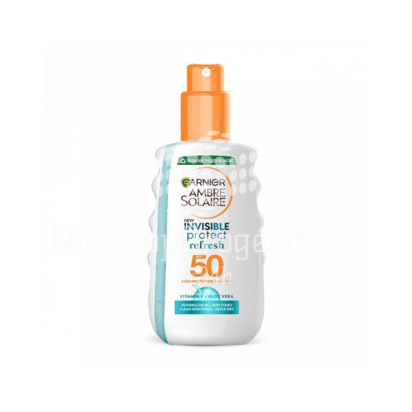 AMBRE SOLAIRE SPF50 Invisible protect refresh napozóspray 200 ml