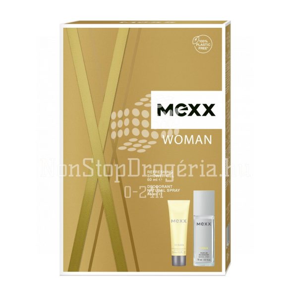 MEXX ajándékcsomag Signature WOMAN (Natural spray + tusfürdő)