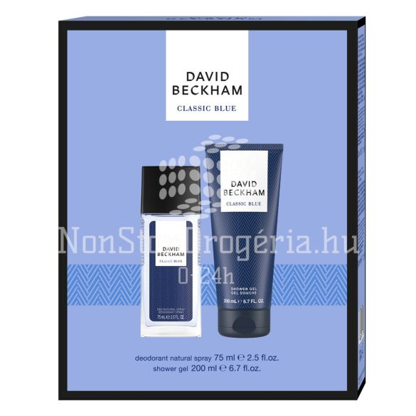 DAVID BECKHAM ajándékcsomag CLASSIC BLUE (Natural Spray+tusfürdő)
