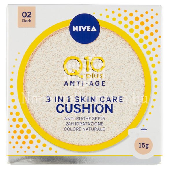 NIVEA Q10 PLUS alapozó Cushion sötétebb tónusú bőrre 15 ml