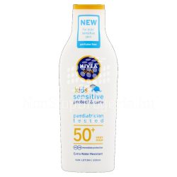   NIVEA SUN FF50+ Babies&Kids Sensitive Protect&Care Gyermek Naptej 200 ml