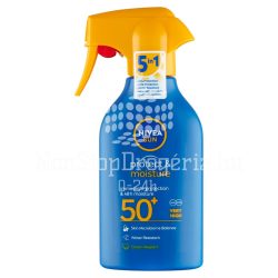   NIVEA SUN FF50+ Protect & Moisture Szórófejes Naptej FF50+ 270 ml