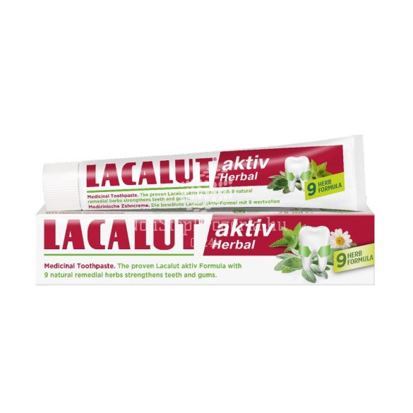 Lacalut fogkrém 75 ml Aktiv Herbal
