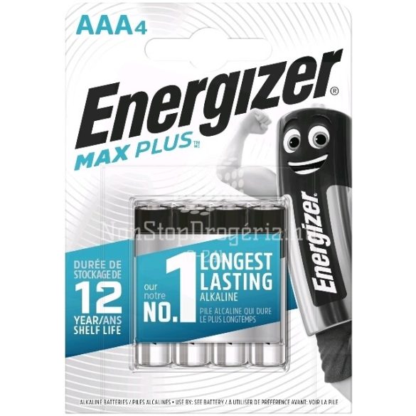 Elem Energizer MAX PLUS mikro E92 AAA 4db/csm NZAXP6O1