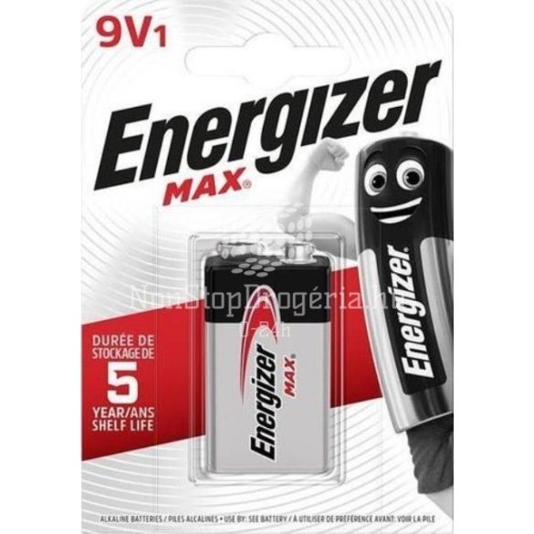 Elem Energizer MAX 9V 522 1db NZAX6O13