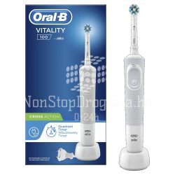   Oral-B D100 Vitality elektromos fogkefe fehér CrossAction fejjel