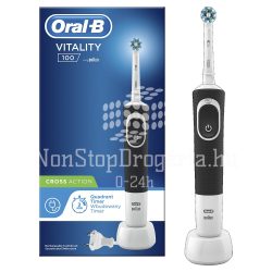   Oral-B D100 Vitality elektromos fogkefe fekete CrossAction fejjel