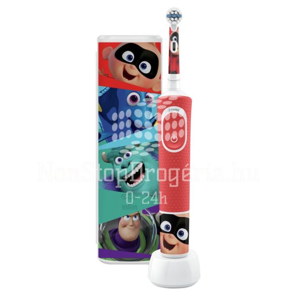 Oral-B D100 Vitality elektromos gyerek fogkefe - Pixar+útitok