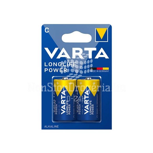 Elem Varta Longlife Power tartós LR14 bébi 1,5V 2db 4914121412