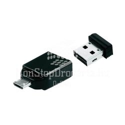   USB drive Verbatim USB 2.0 16GB +micro USB adapter, táblagéphez "Nano"