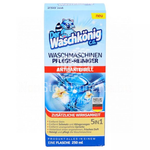 Waschkönig Antibakteriális mosógép tisztítófolyadék 250 ml