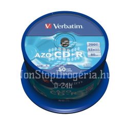 CD-R Verbatim 700MB 52x (Datalife) 50db/henger EXTRA 43351