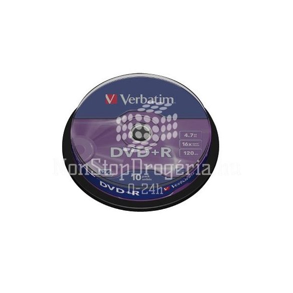 DVD+R Verbatim 4,7GB 16x 10db/henger 43498