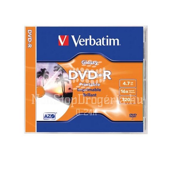 DVD-R Verbatim 4,7GB 16x nyomtatható 43521