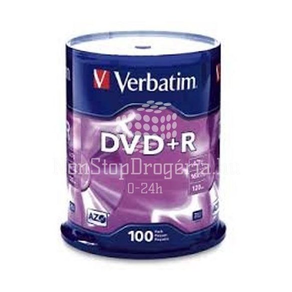 DVD+R Verbatim 4,7GB, 16x 100 db/henger