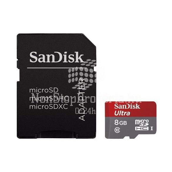 Memóriakártya SANDISK MICRO SDXC ANDROID KÁRTYA, CLASS 10, 8GB ADAPTER, MEMORY ZONE