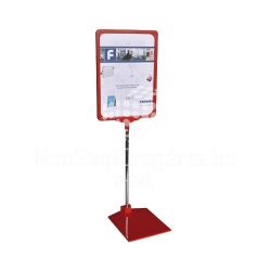 Információs állvány A/3 Franken piros