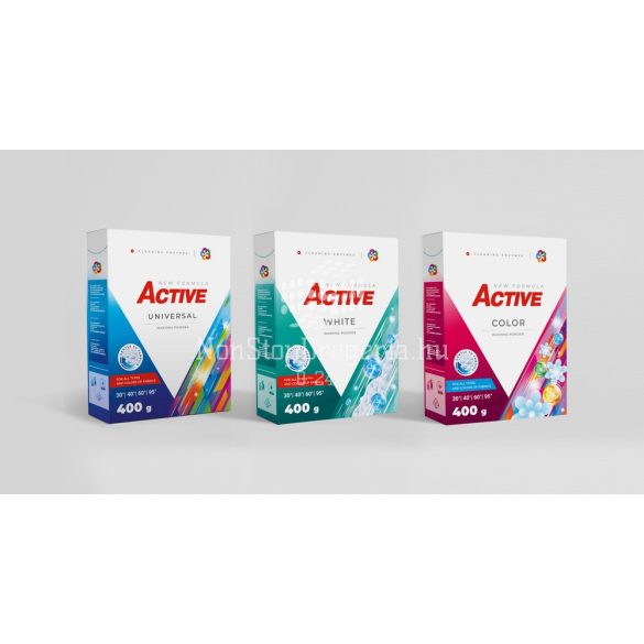 Active mosópor 400 g White