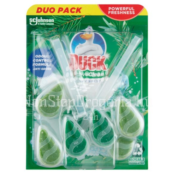 Duck® Active Clean WC-öblítő rúd DUO 77,2 g Pine