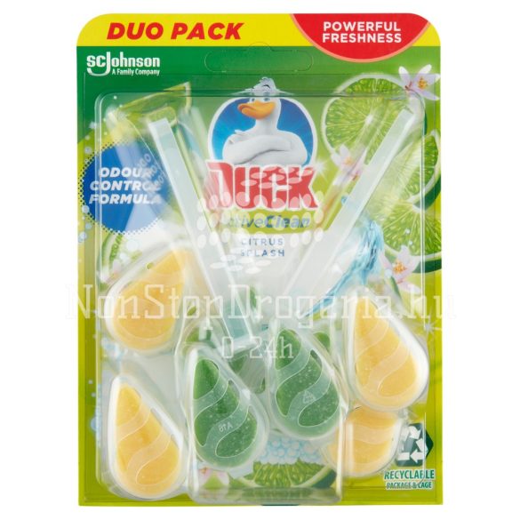 Duck® Active Clean WC-öblítő rúd DUO 77,2 g Citrus