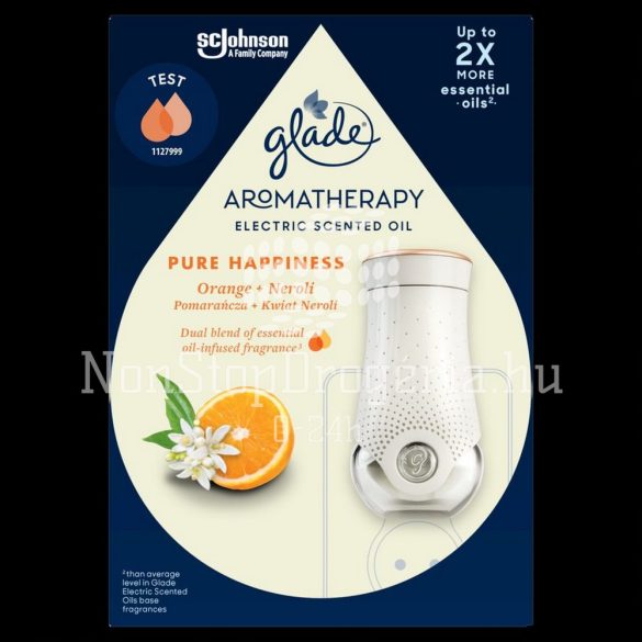 Glade® Aromatherapy elektromos légfrissítő készülék illóolajjal 20 ml Pure Happinesss