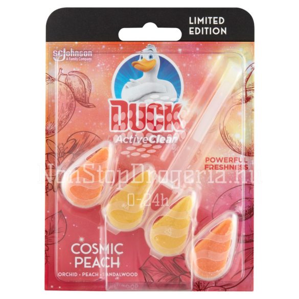 Duck® Active Clean WC-öblítő rúd 38,6 g Cosmic Peach