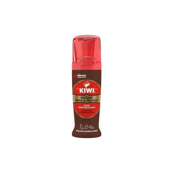 Kiwi® Shine&Protect önfényező cipőápoló 75 ml barna