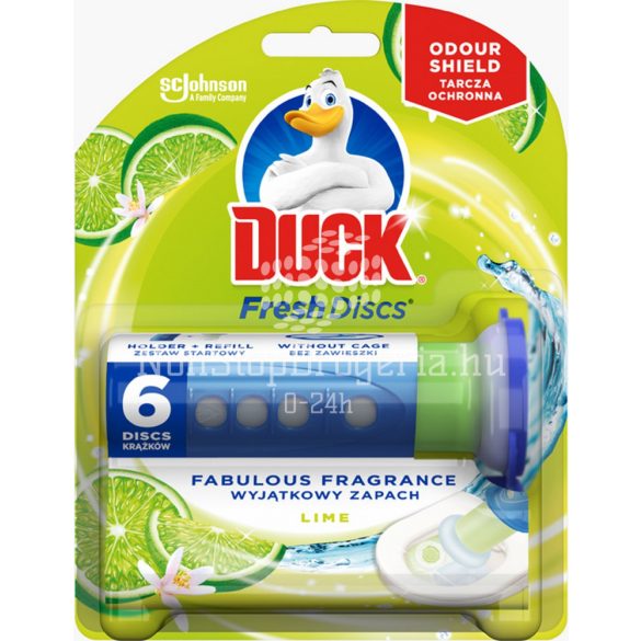 Duck® Fresh Discs zselés WC-öblítő korong 36 ml Lime