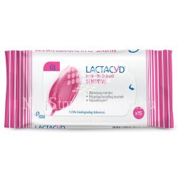 LACTACYD Intim törlőkendő 15 db Sensitive