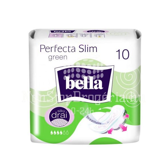 BELLA PERFECTA Green Silky Drainette Egészségügyi Betét 10 db