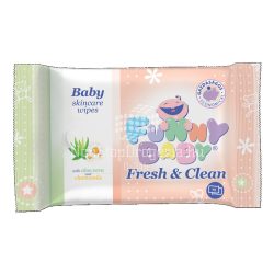 Funny baby törlőkendő Fresh&Clean 72 lap