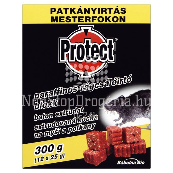 PROTECT paraffinos rágcsálóirtó blokk 300 g