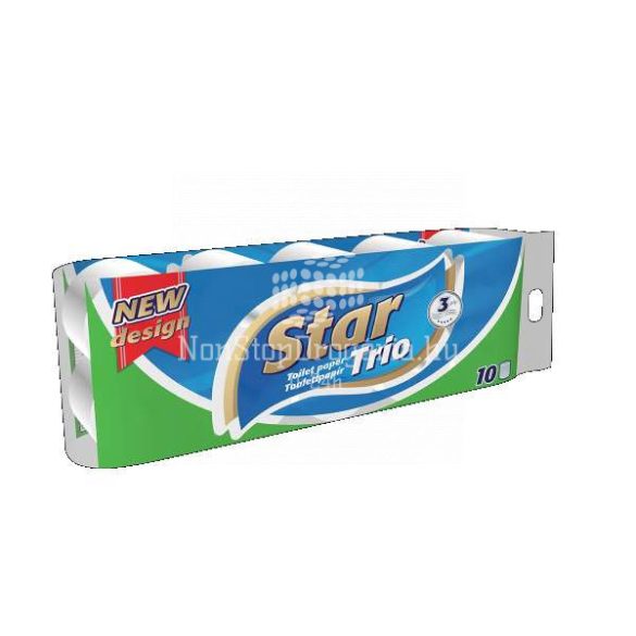Star Trio toalettpapír 3 rétegű 10 tekercs
