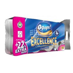   Ooops! Excellence toalettpapír 8 tekercs 3 rétegű Sensitive
