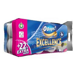   Ooops! Excellence toalettpapír 16 tekercs 3 rétegű Sensitive