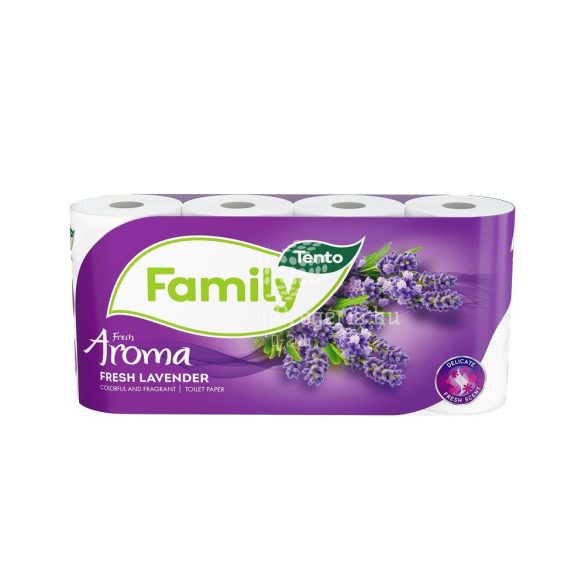 TENTO toalettpapír Family Fresh Lavender 2 rétegű 8 tekercses