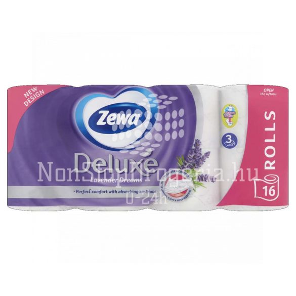 Zewa Deluxe toalettpapír 3 rétegű 16 tekercs Lavender Dreams