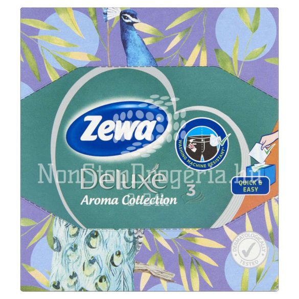 Zewa Deluxe papírzsebkendő 3 rétegű 60 db Aroma Collection - dobozos
