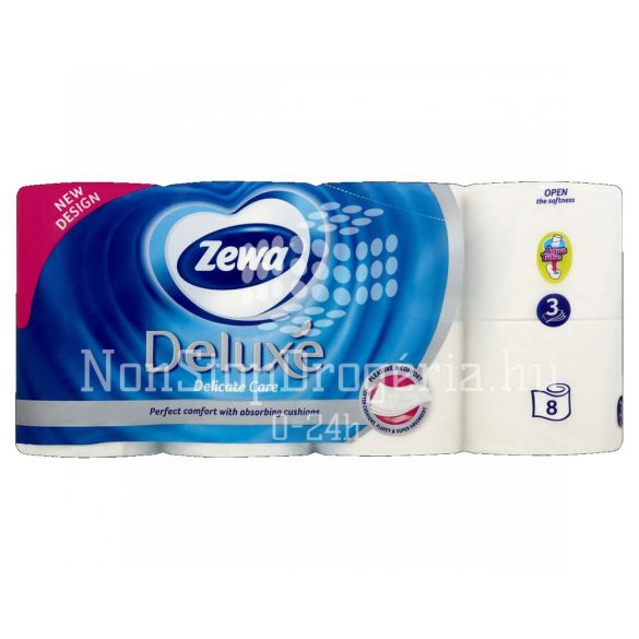 Zewa Deluxe toalettpapír 3 rétegű 8 tekercs Delicate Care